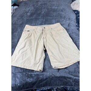 Kuhl Mens 36 Tan Utility Cargo Shorts Born in the Mountains Patent Pending‎